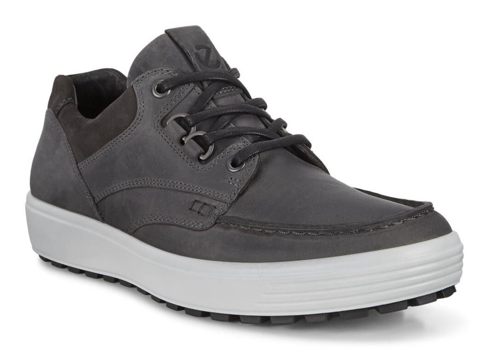 Mens Sneakers - ECCO Soft 7 Tred - Dark Grey - 5728QSUXY